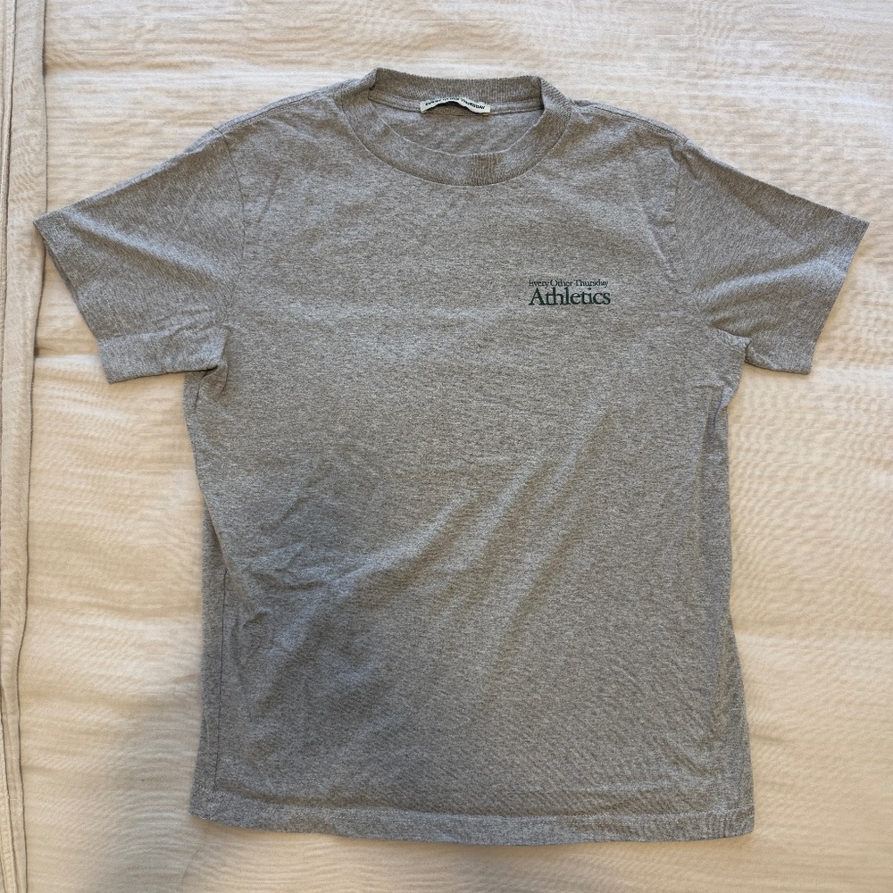 Every Other Thursday Athletics Grey Mens Cotton Tee T Shirt Size S
